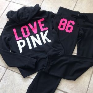 Y2k Rare Vintage Vs Pink set Black and Neon Pink